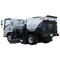 CXi - Highly maneuverable parking area sweeper