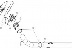 6 inch diameter X 10 foot length suction hose