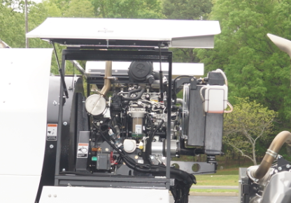 Gull-wing style lockable doors