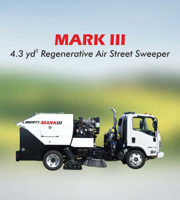 Mark III - Mid-sized regenerative air street sweeper 