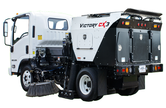 CXi - Cab Over Mounted Parking Lot Sweepers